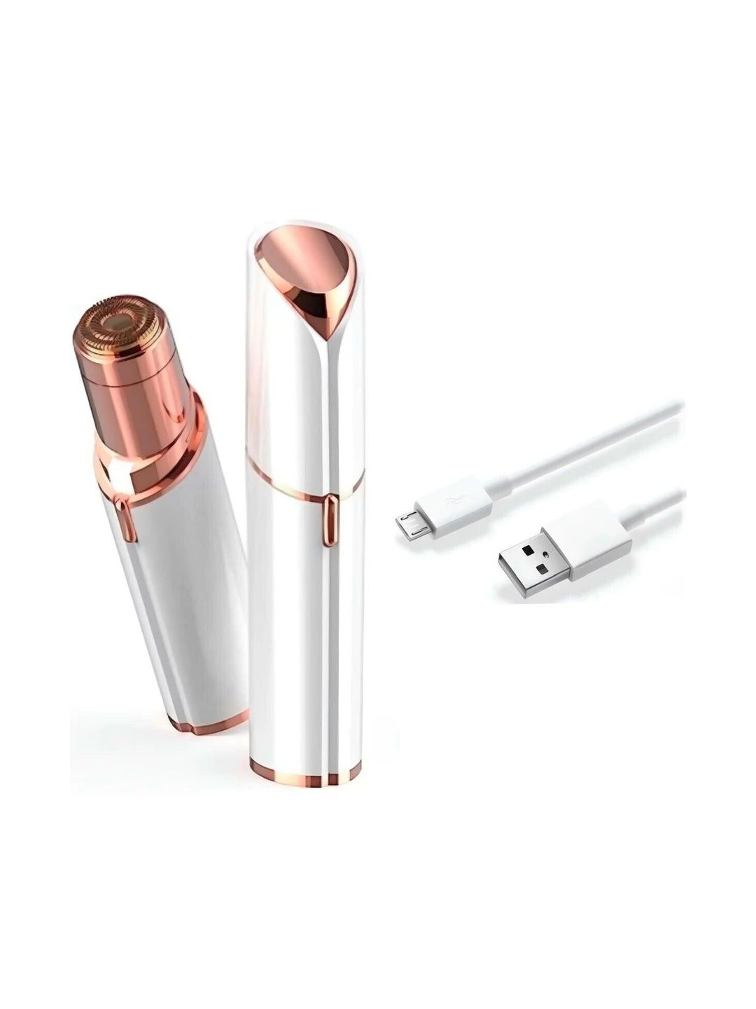 ShopCircuit Painless Rechargeable Electric Hair Removal Device With USB Cable-image-9