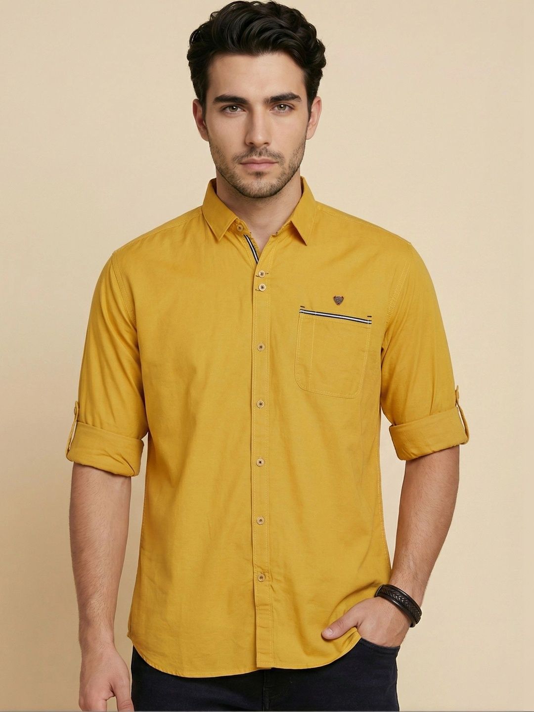 Kuons Men Classic Tailored Fit Casual Shirt-image-13
