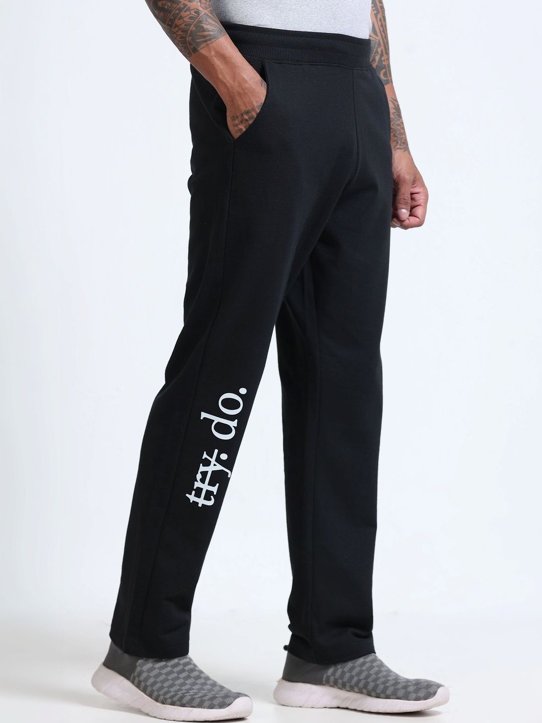 HRX by Hrithik Roshan Men Regular Fit Brand Logo Training Track Pants-picture-12