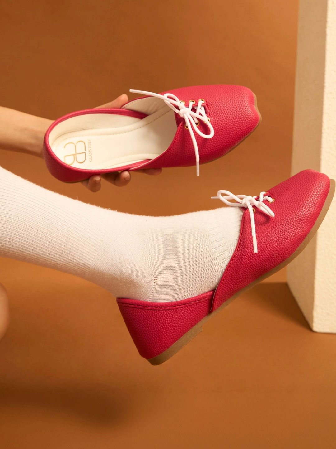GLAM STORY Women Textured Open Toe Flats-image-30