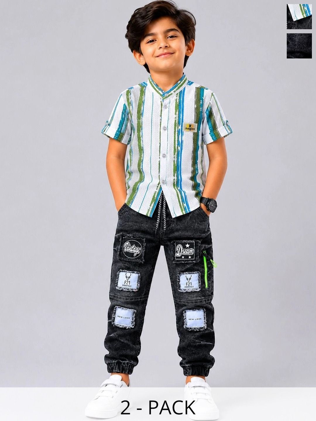 LUXURIOUS STUFF Boys Striped Shirt-picture-26