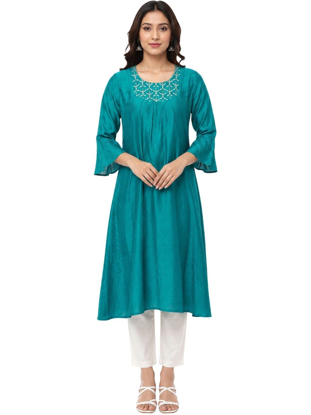 LAFURE Ethnic Motifs Embroidered Thread Work Thread Work Kurti-picture-51