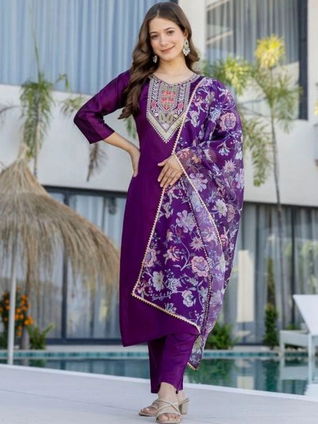 GRINISH Ethnic Motifs Embroidered Sequinned Pure Cotton Sequinned Kurti-picture-18