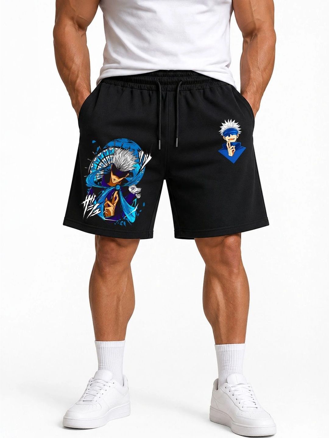 Dressing Hub Men Printed Jujutsu Kaisen Shorts-picture-55