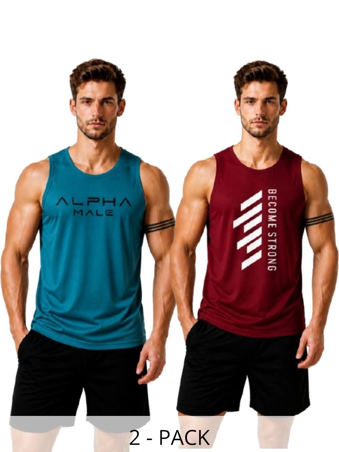 Elite Emporium Apparel Pack of 2 Printed Gym Vest-picture-11