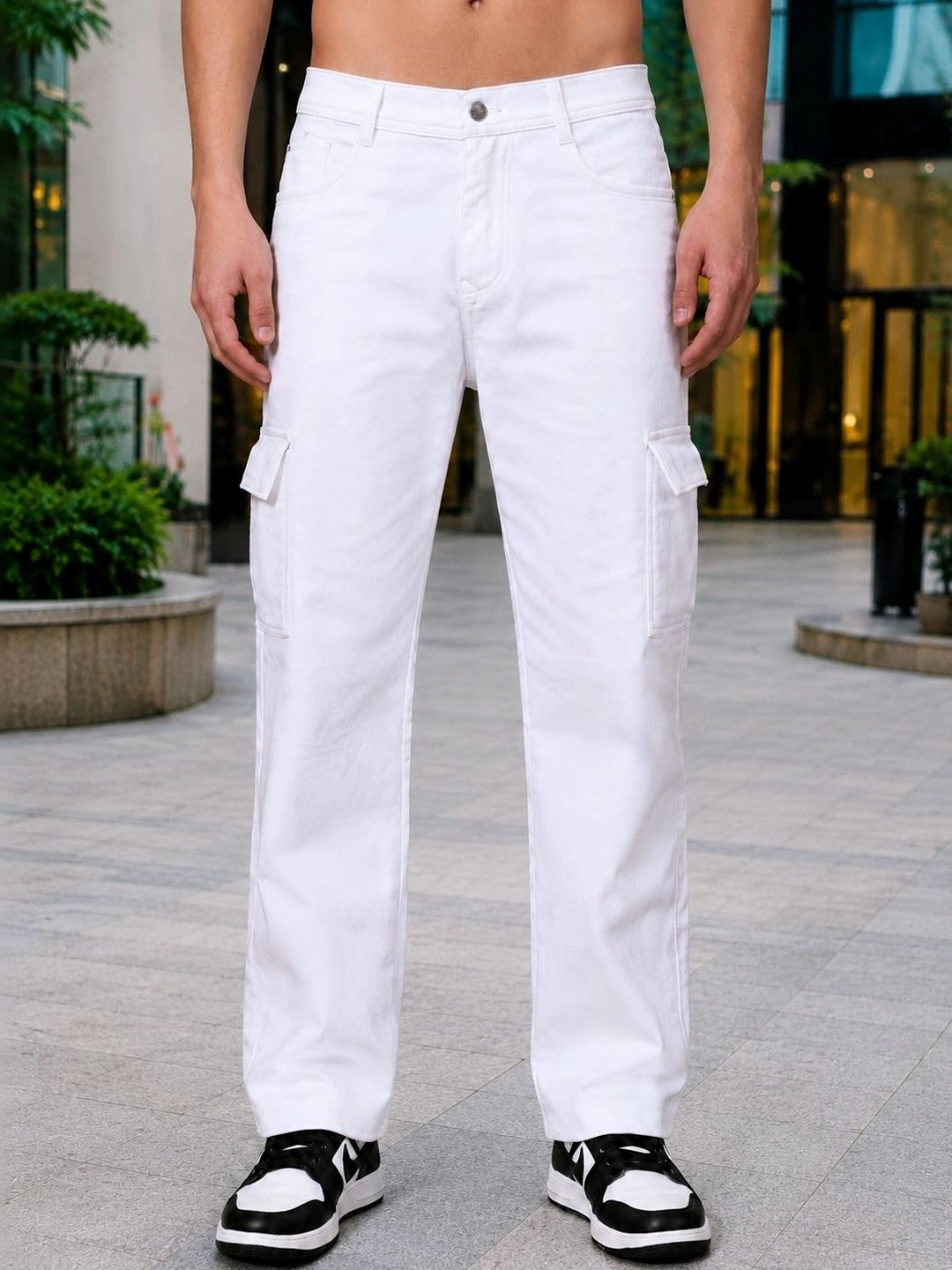 HERE&NOW Men Classic Cargos Trousers-picture-16