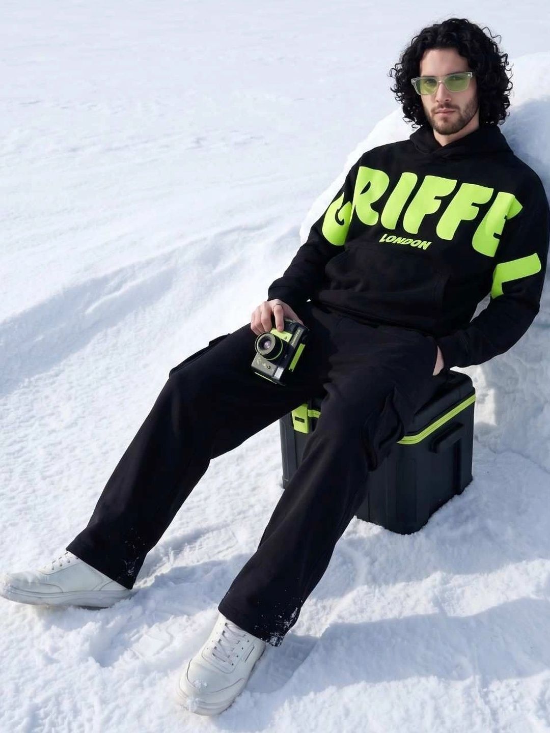 GRIFFEL Men Printed Hooded Sweatshirt-picture-37