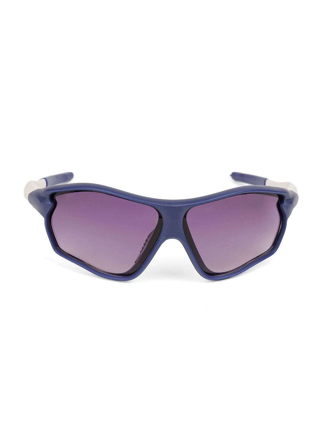 DukieKooky Unisex Kids Purple Lens & Blue Sports Sunglasses with-image-4