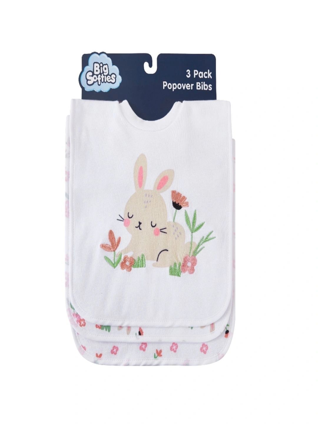 Big Softies Infants Pack Of 3 Printed Bibs-picture-16