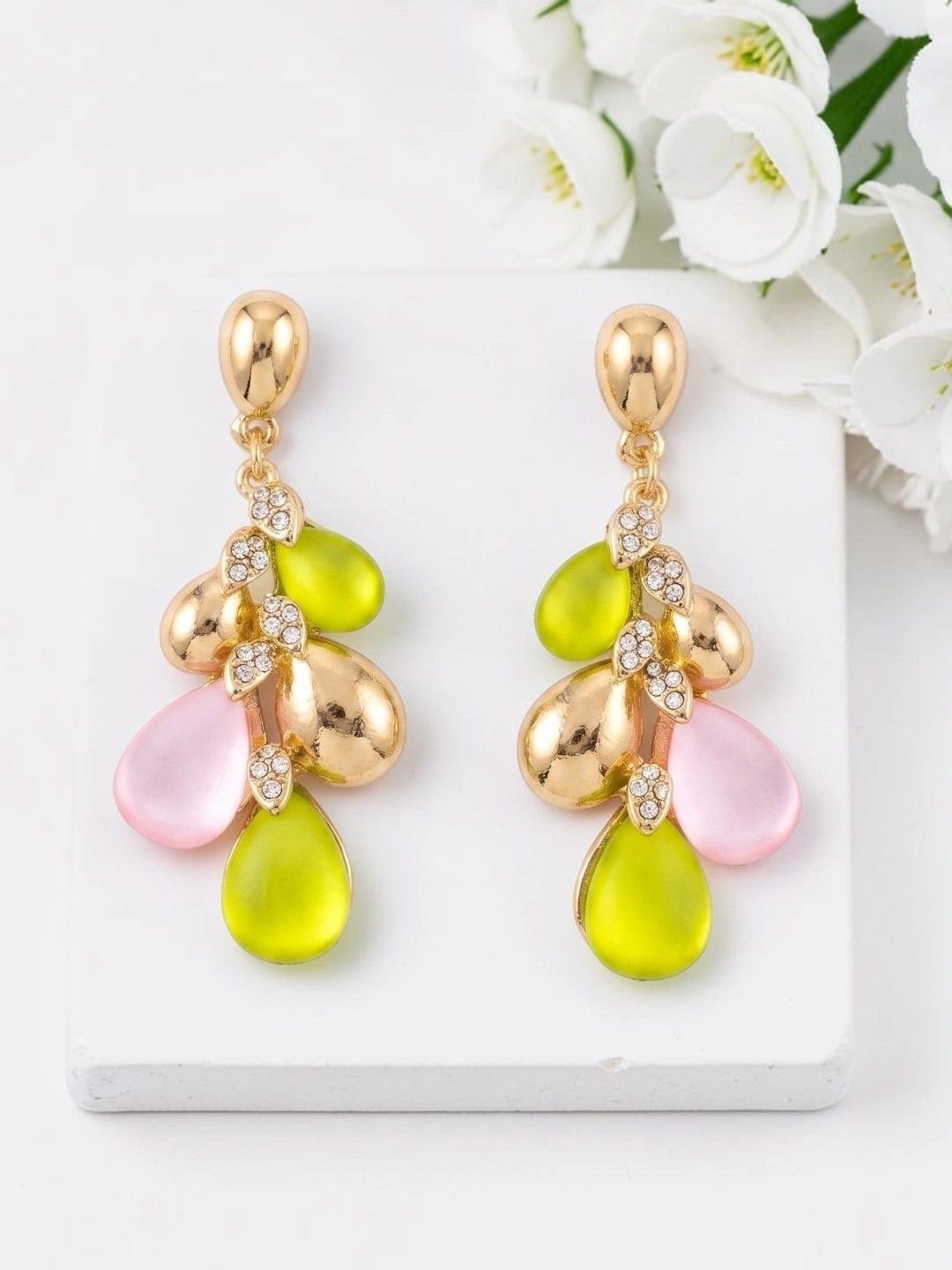 AVANT-GARDE PARIS Teardrop Shaped Drop Earrings-image-48
