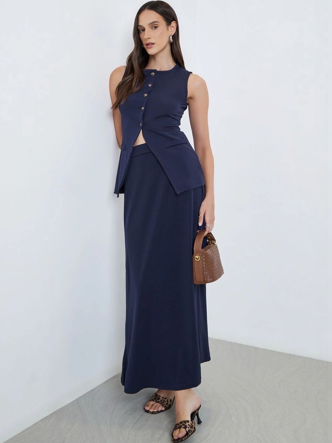 Styli Women Maxi A-Line Skirt-picture-50