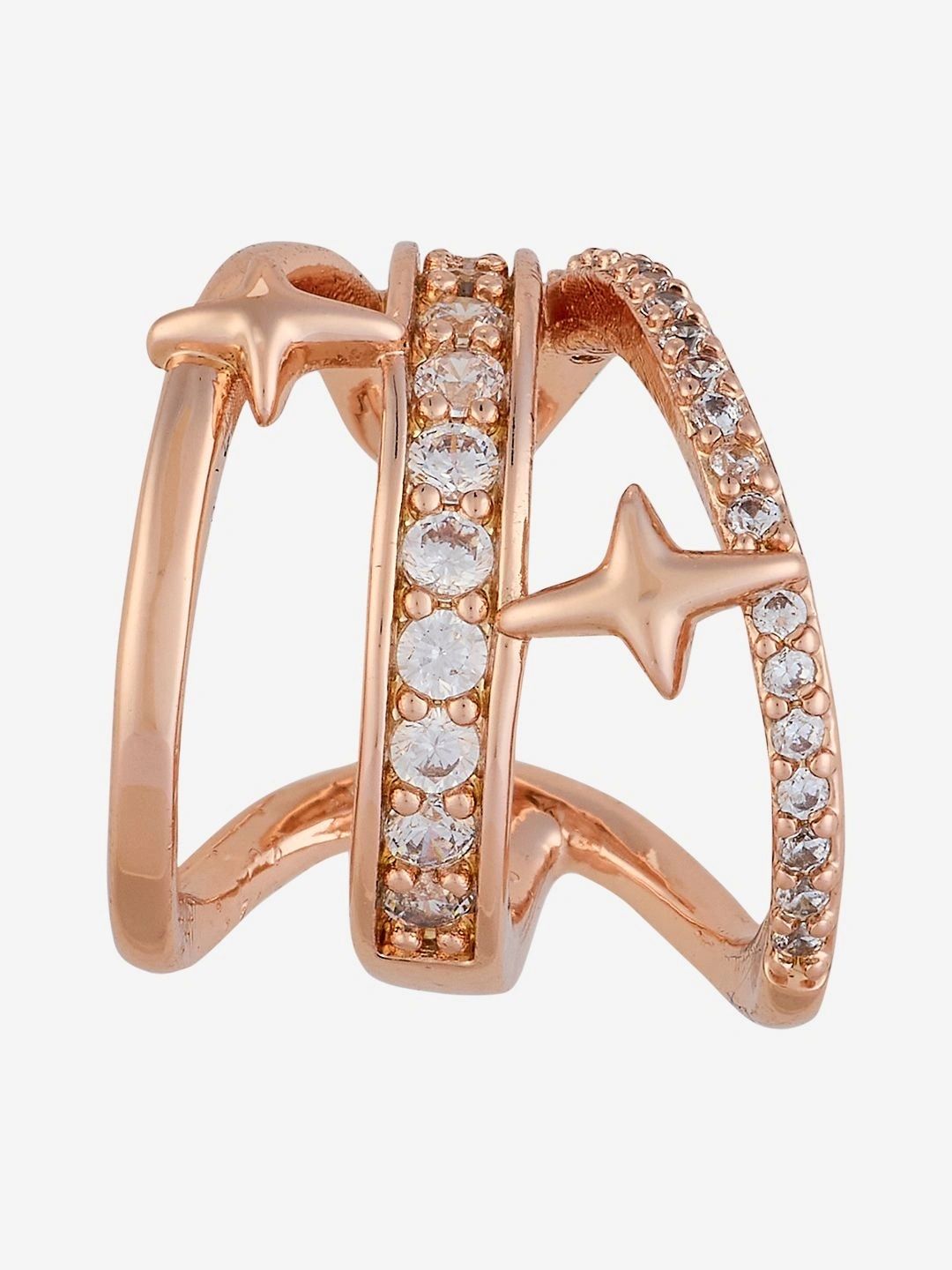 Kushal's Fashion Jewellery Star Shaped Ear Cuff Earrings-picture-24