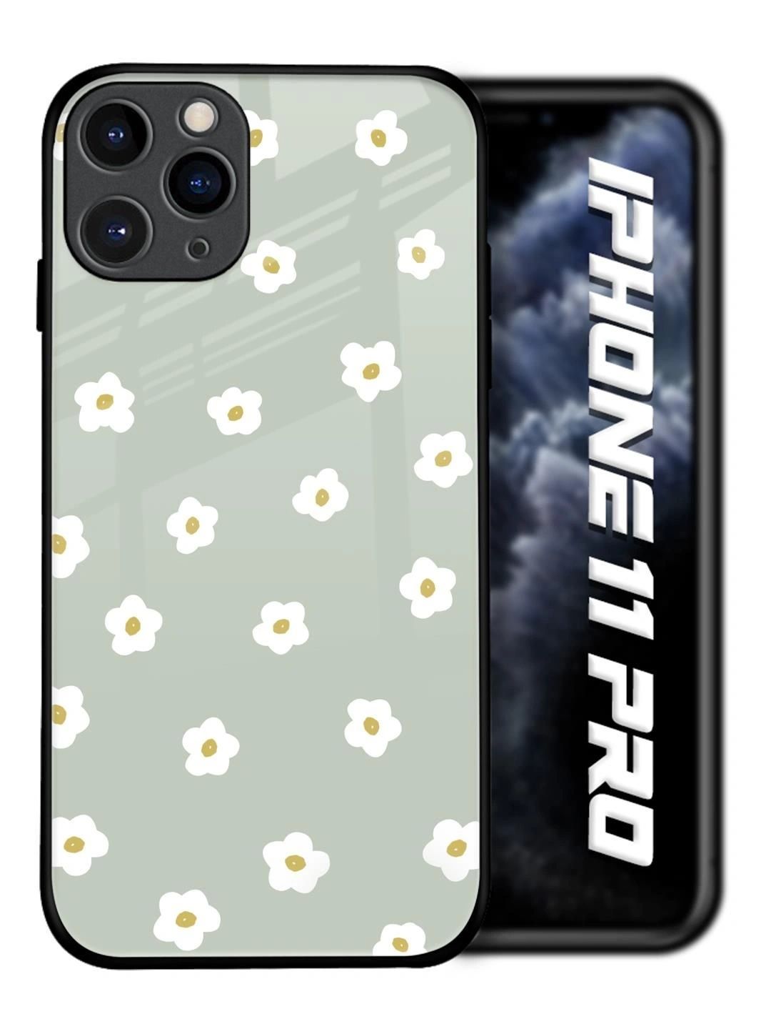 QRIOH Floral Printed iPhone 11 Pro Back Case Mobile Accessories-picture-34