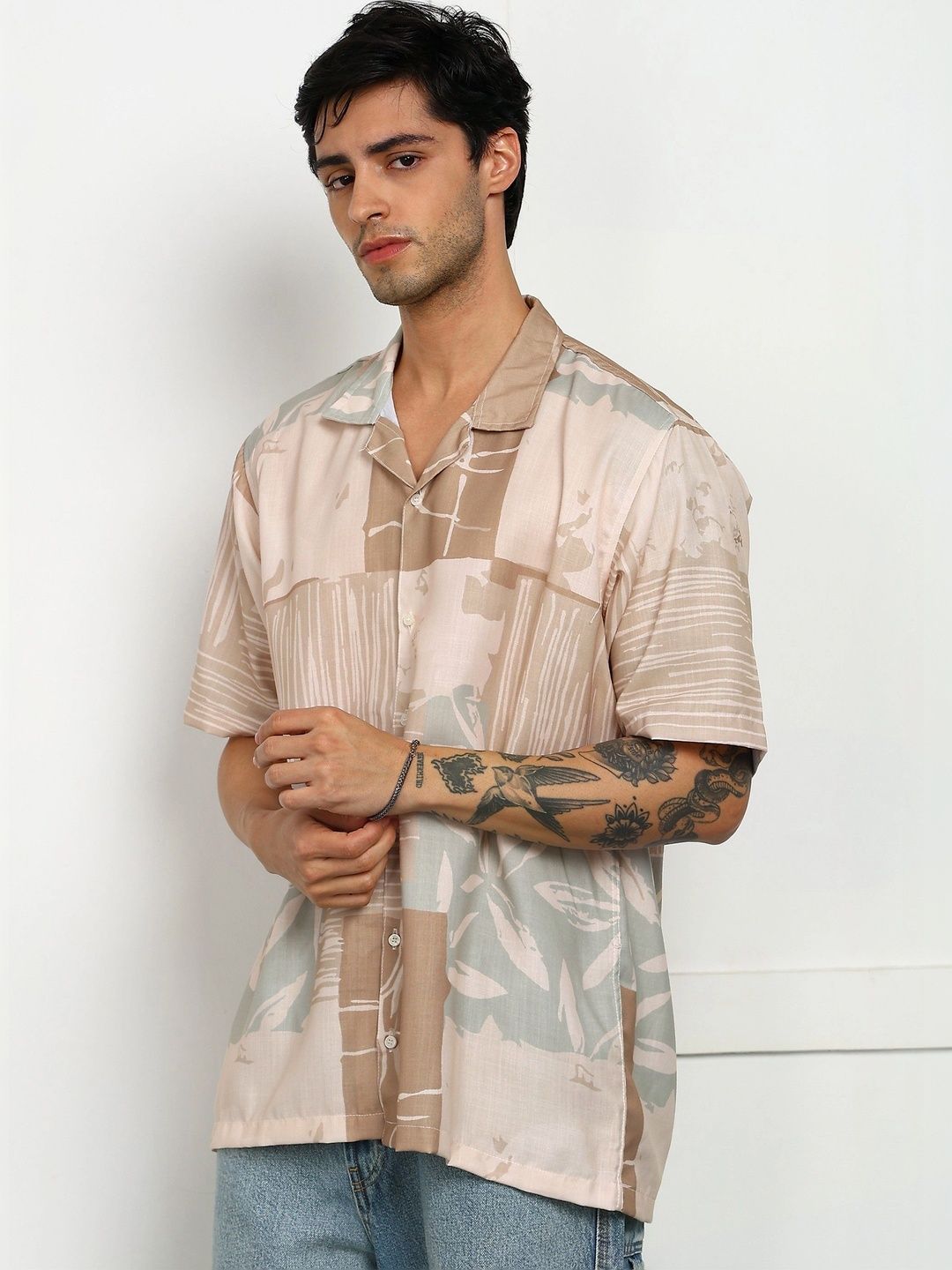 Mast & Harbour Men Classic Printed Casual Shirt-picture-16