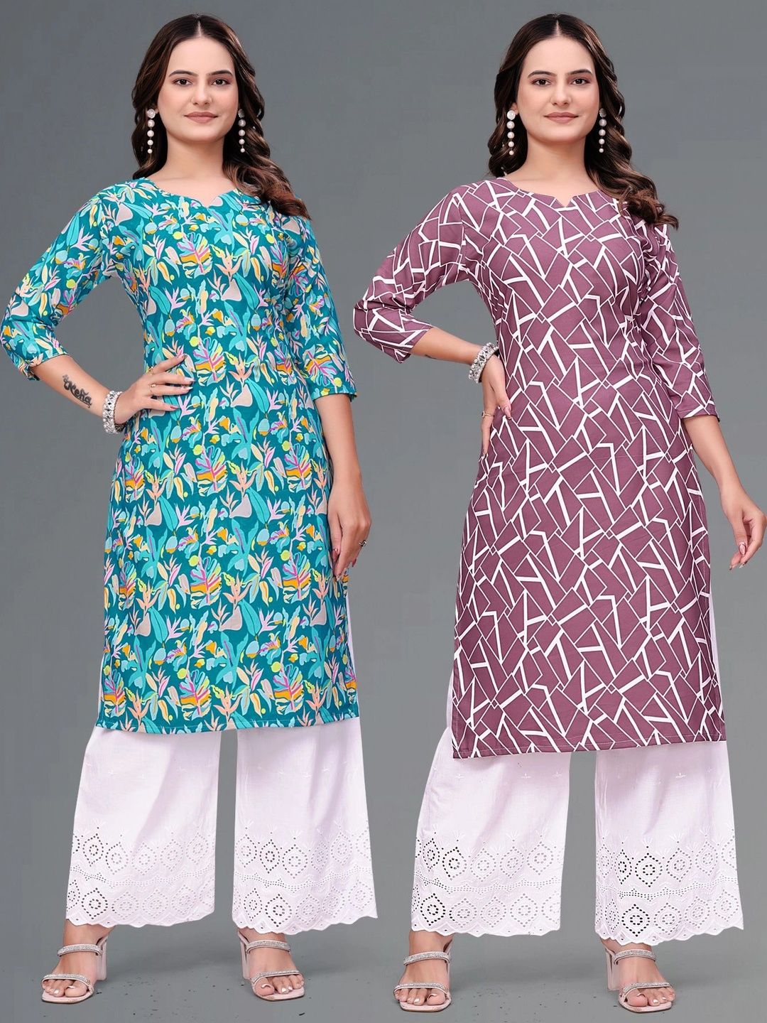 MANDIV FASHION Printed Pure Crepe Kurti-picture-17