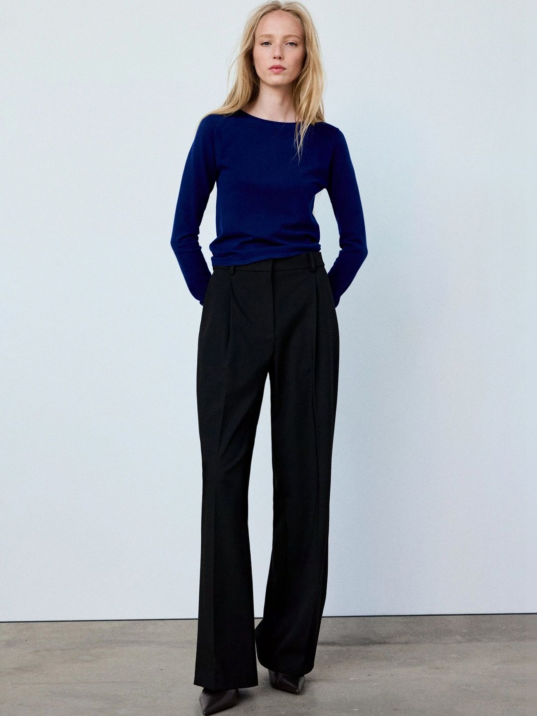 MANGO Boat Neck Knitted Pullover-picture-39