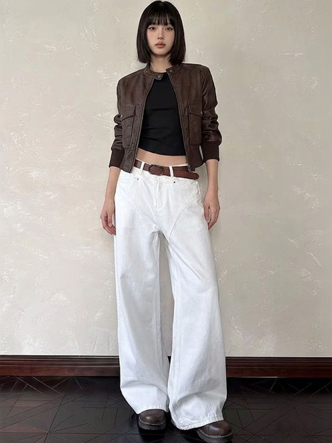 LULU & SKY Women Wide Leg Mid-Rise Jeans-picture-38