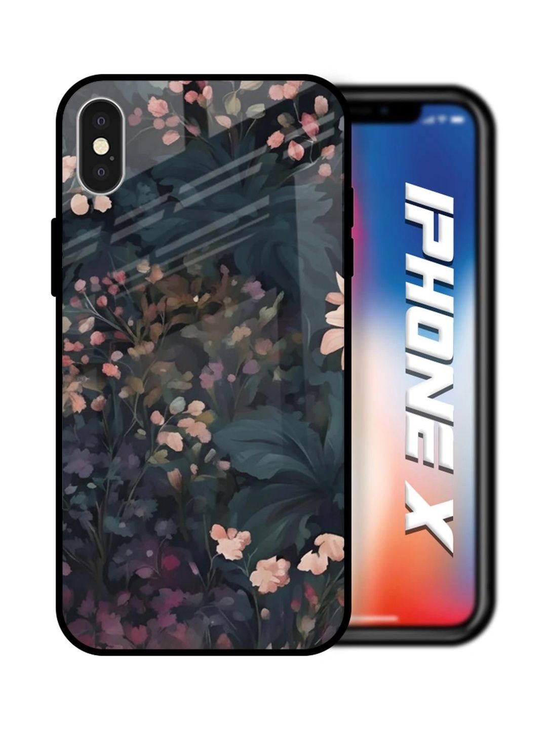 QRIOH Floral Printed iPhone X Back Case Mobile Accessories-picture-44