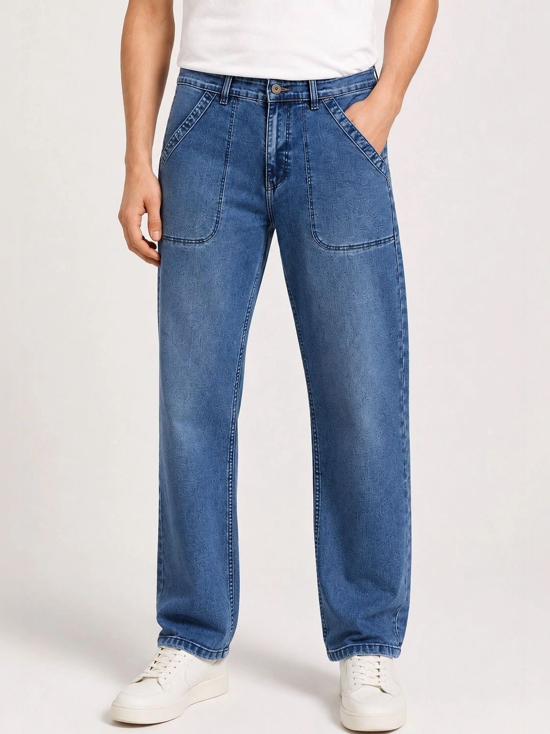NOWI Men Straight Fit Mid-Rise Jeans-picture-16