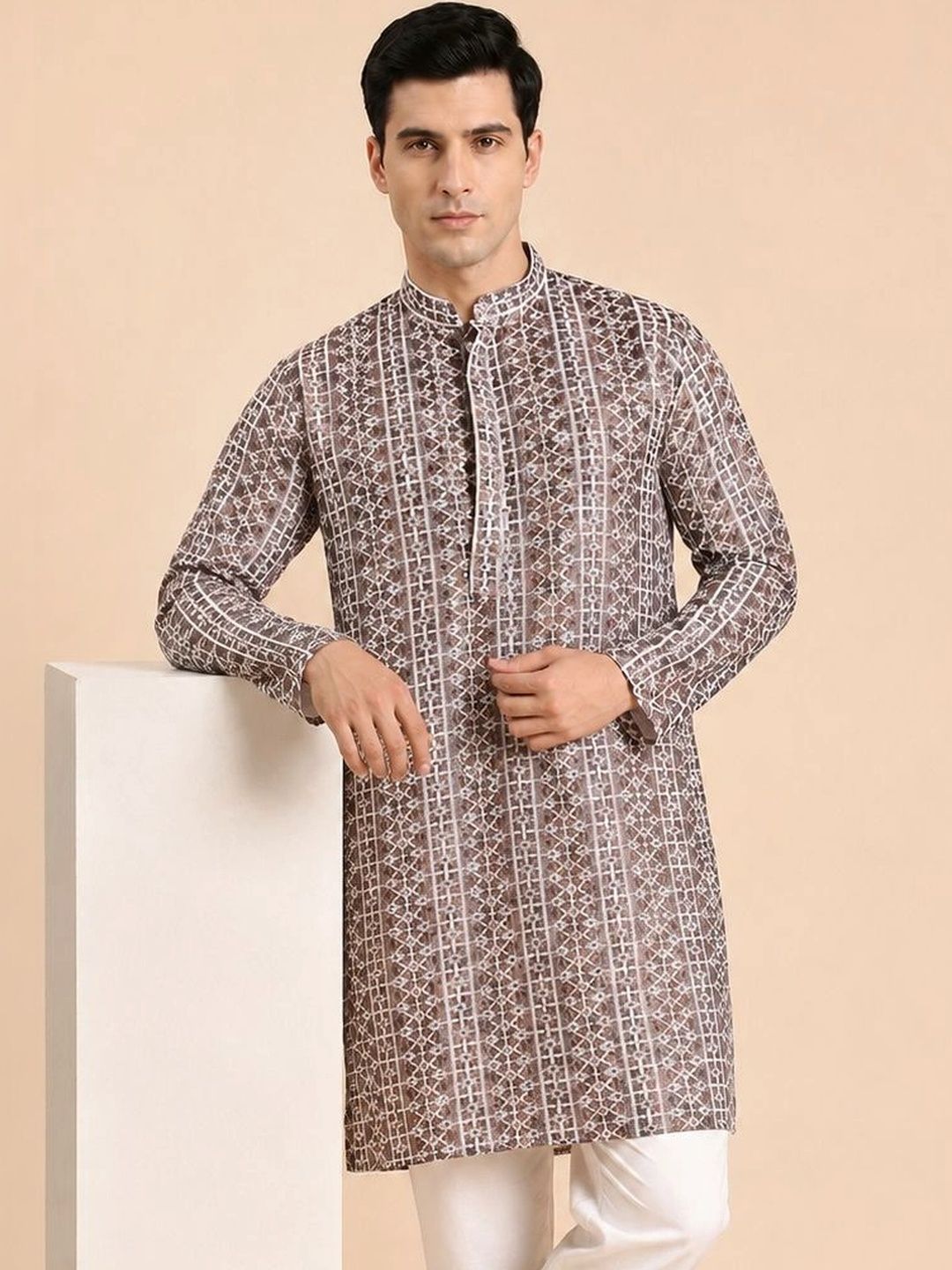 House of Pataudi Men Kurta-picture-40