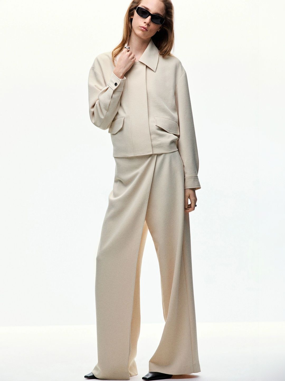 MANGO Spread Collar Tailored Jacket-picture-57