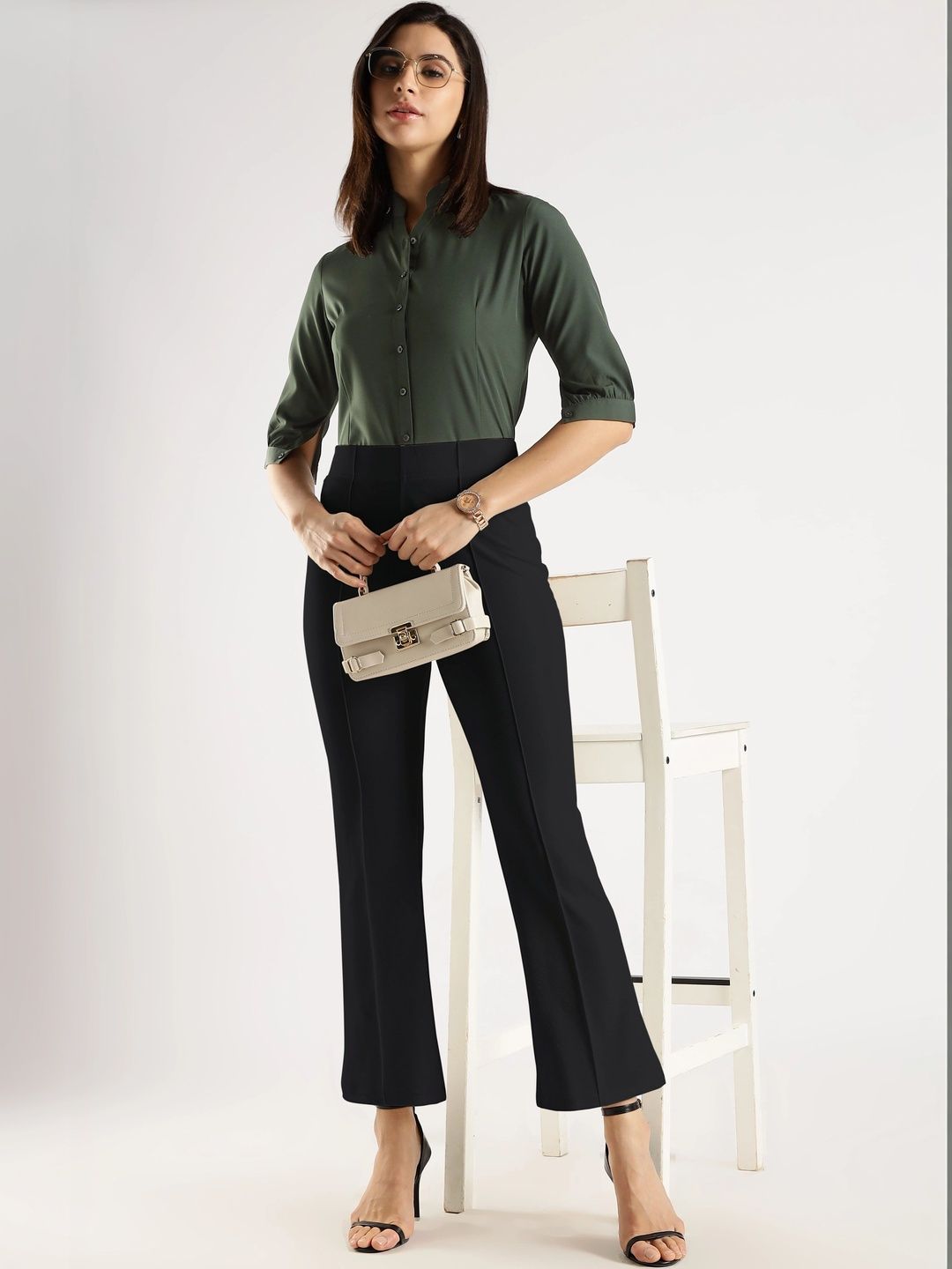 SZN Women Relaxed Easy Wash Trousers-picture-48