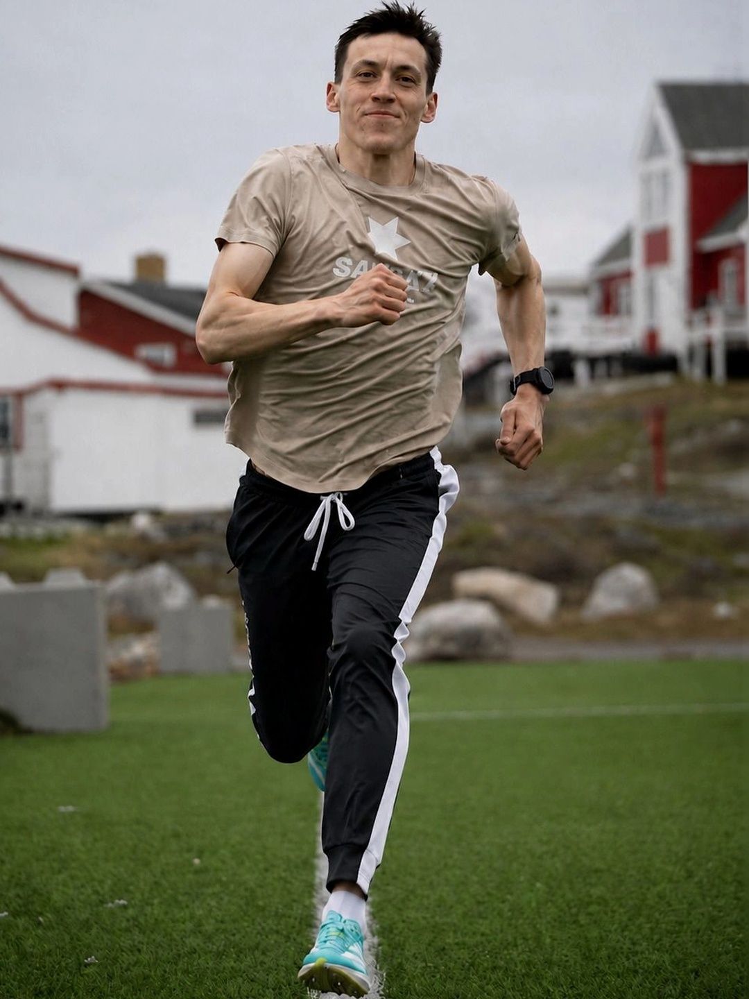 SZN Men Regular Fit Colourblocked Running Joggers-image-24