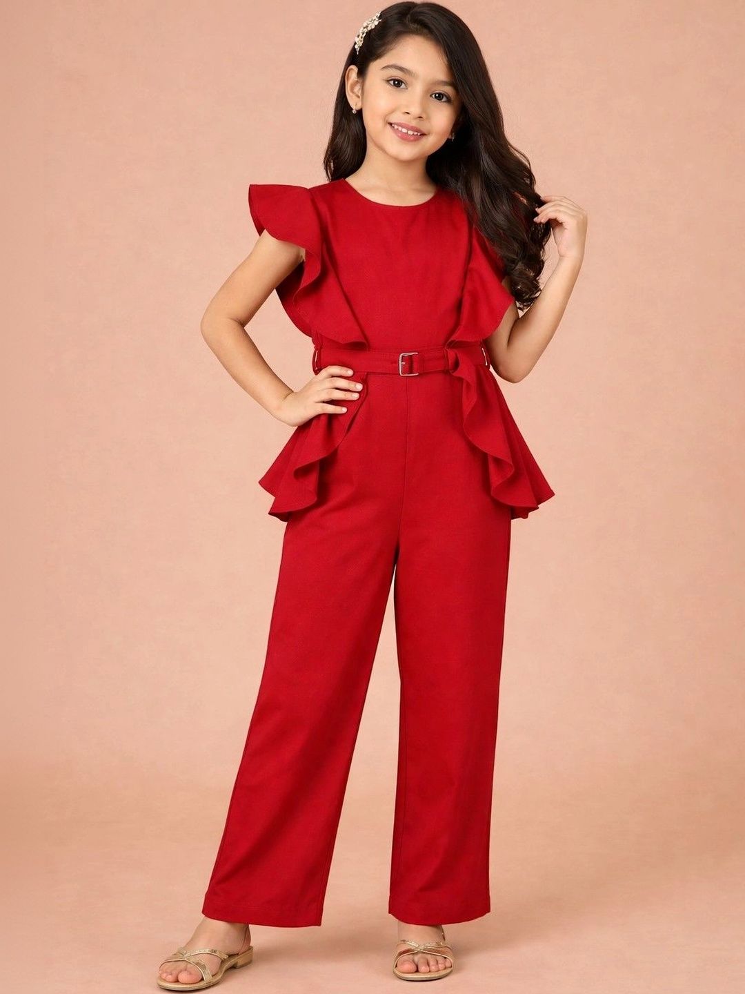 PICCOLO Girls Basic Jumpsuit with Ruffles-picture-36
