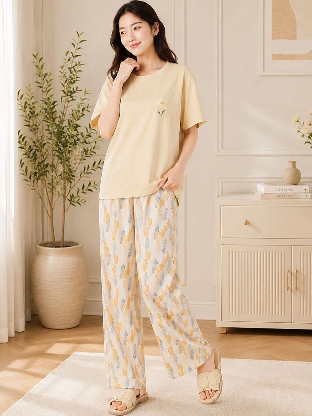 LARIX Women Printed Night suit-picture-5