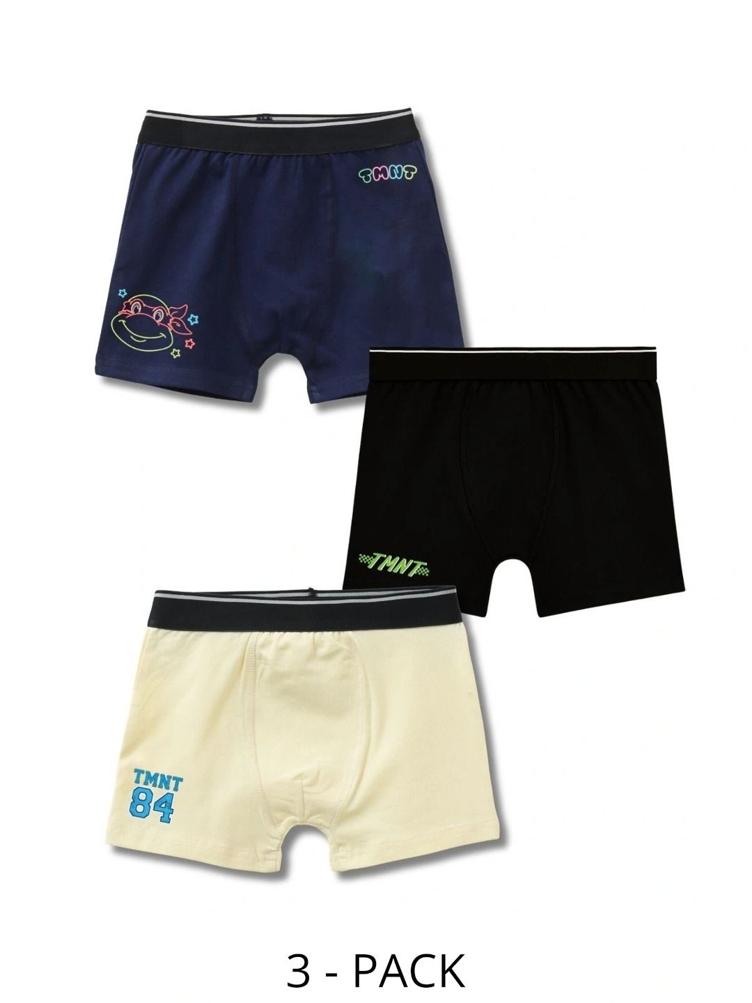 Button Bear Boys Pack of 3 Cotton Blend Printed Trunks-picture-27