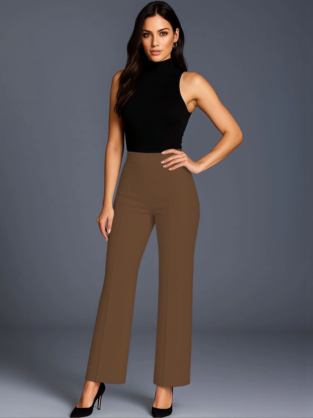 SZN Women Relaxed Easy Wash Trousers-picture-22
