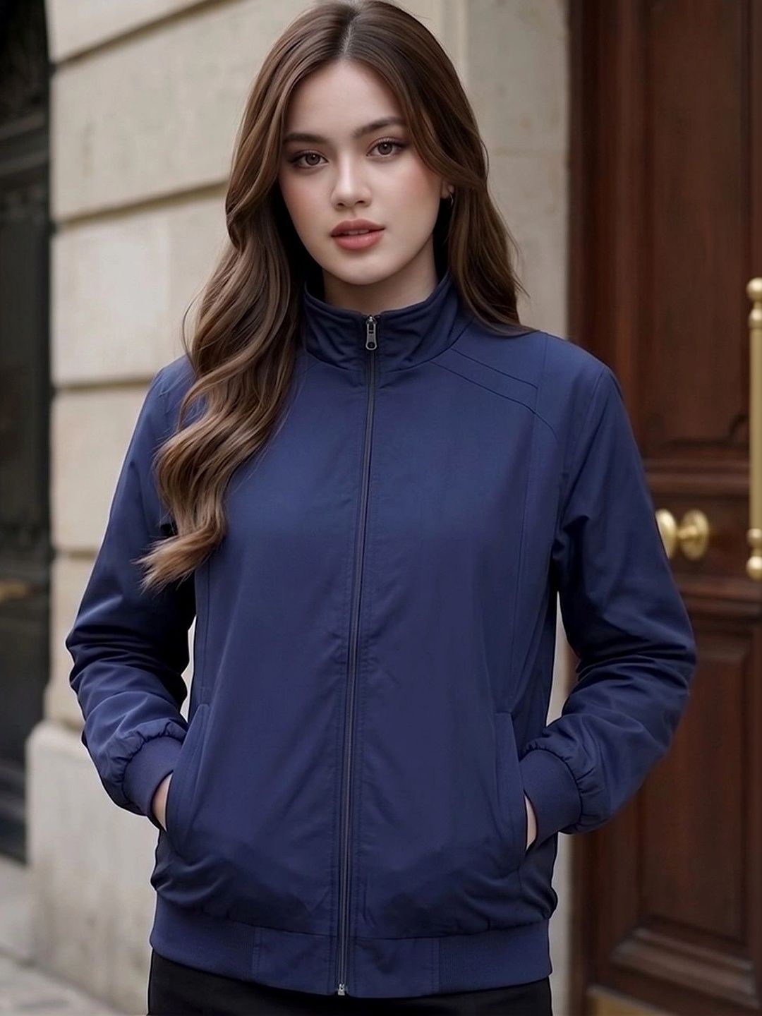 Moda Rapido Women Lightweight Bomber Jacket-picture-21