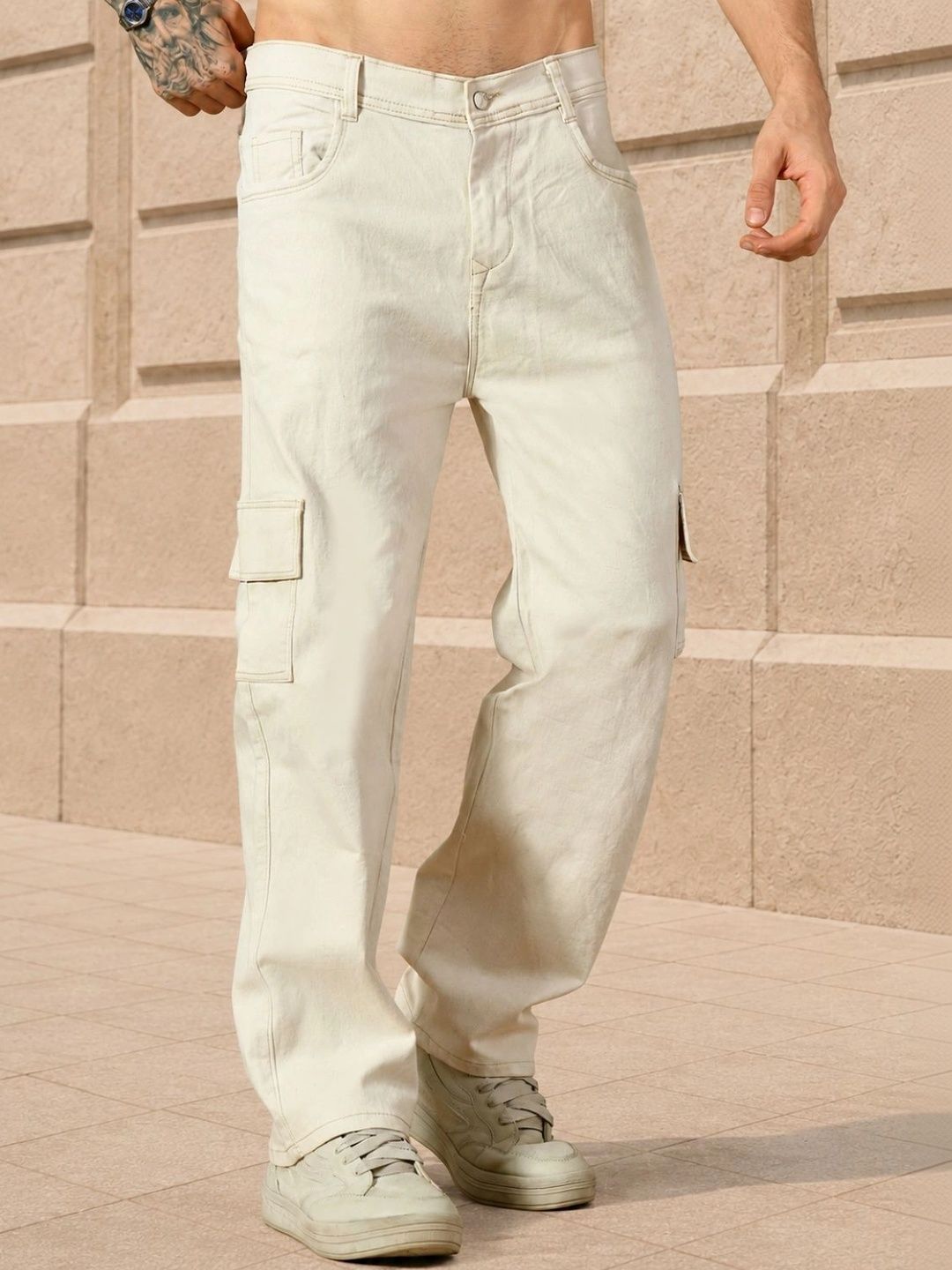 HERE&NOW Men Classic Cargos Trousers-picture-21