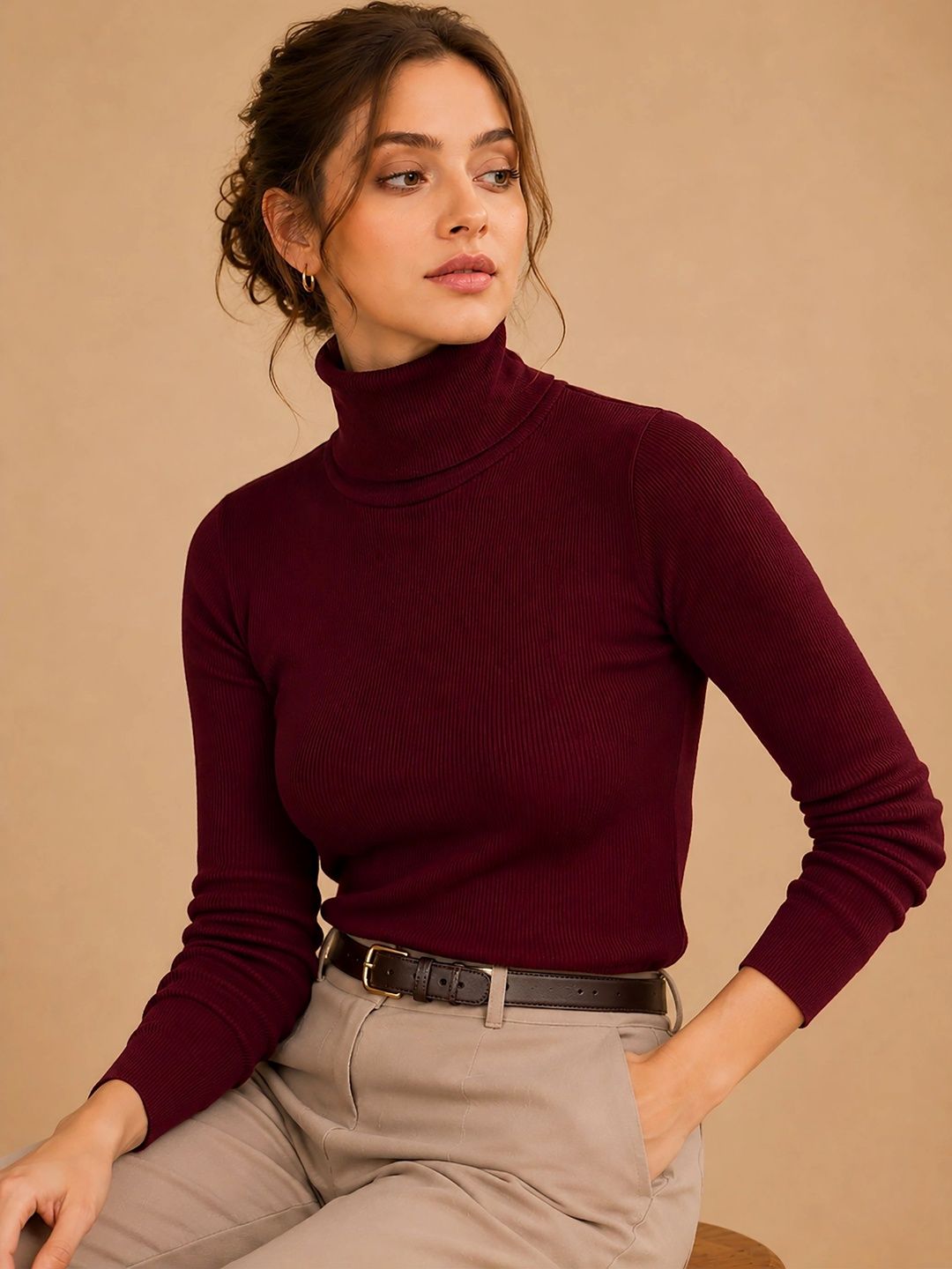 SZN Women Ribbed Pullover-picture-25