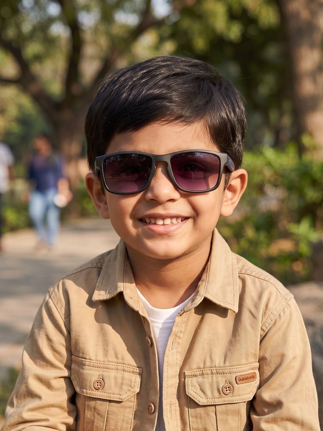 DukieKooky Unisex Kids Black Lens & Black Sports Sunglasses with-picture-23
