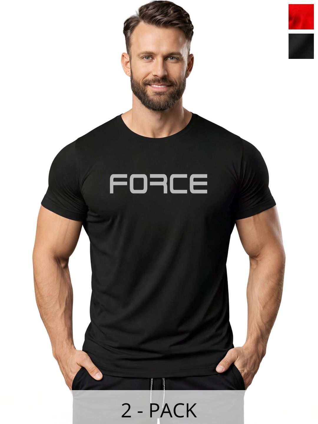 3Colors Men Typography 2 Printed Moisture Wicking T-shirt-picture-8