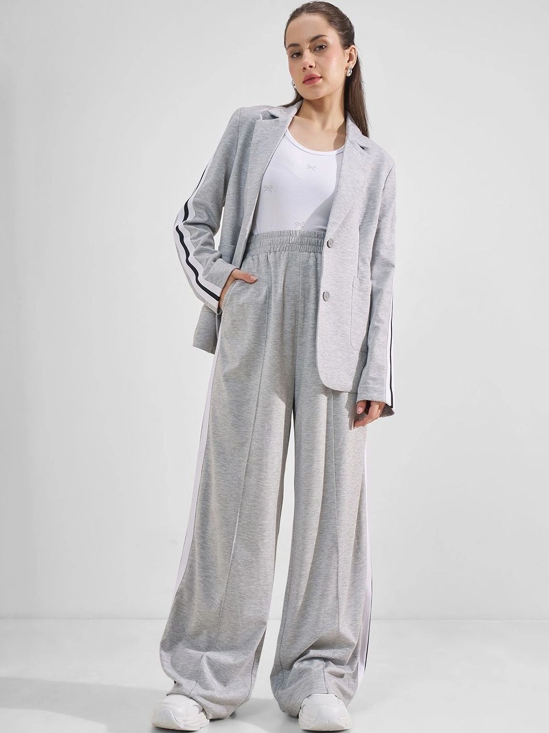 Tokyo Talkies Notched Lapel Single-Breasted Blazers-picture-28