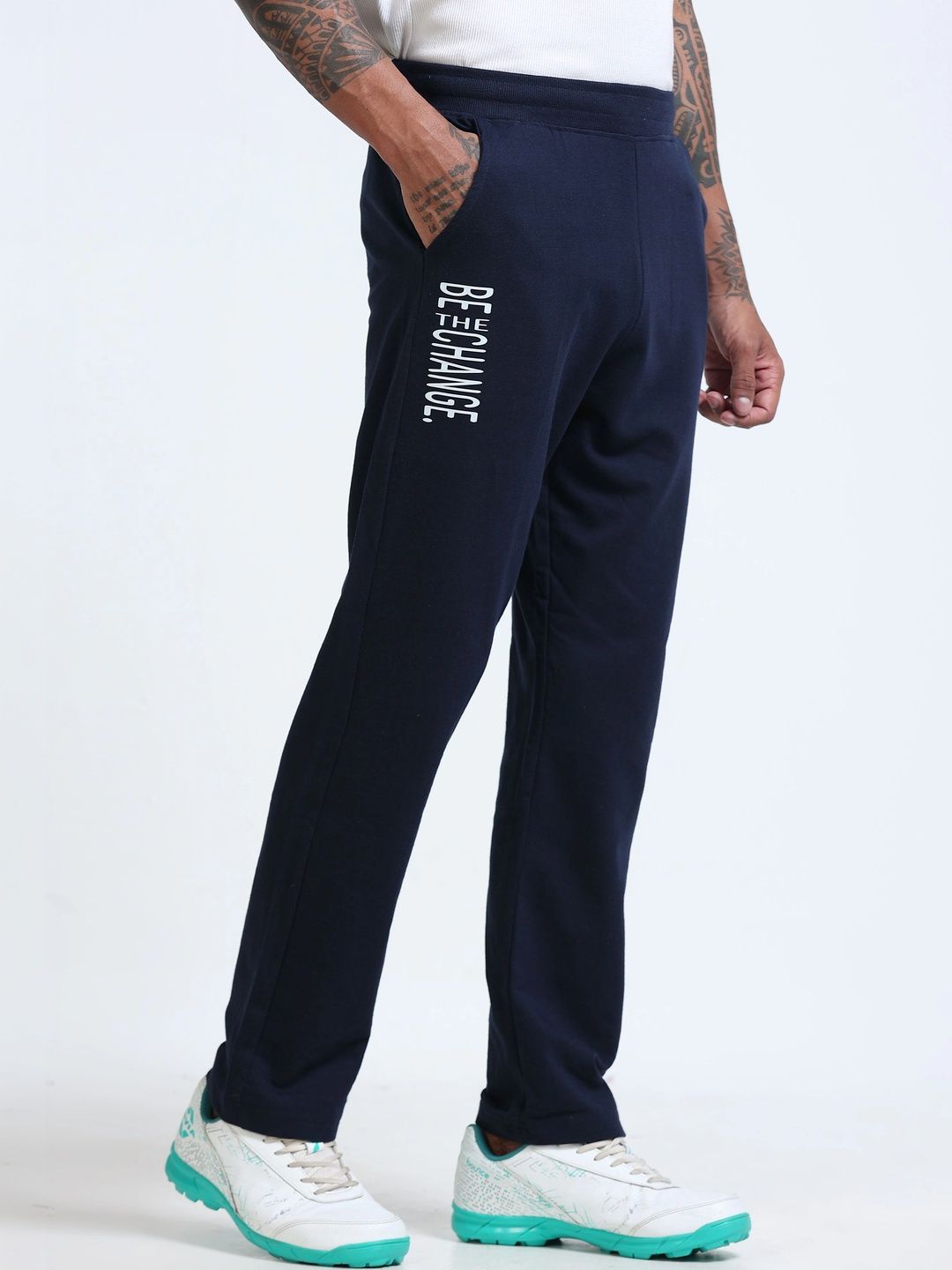 HRX by Hrithik Roshan Men Regular Fit Brand Logo Training Track Pants-picture-17