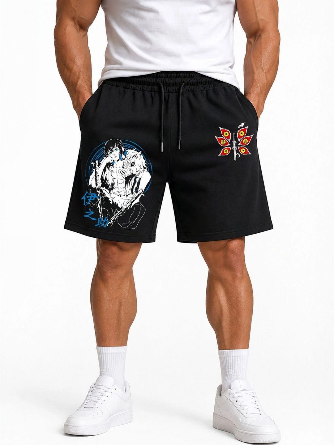 Dressing Hub Men Printed Demon Slayer Shorts-picture-34