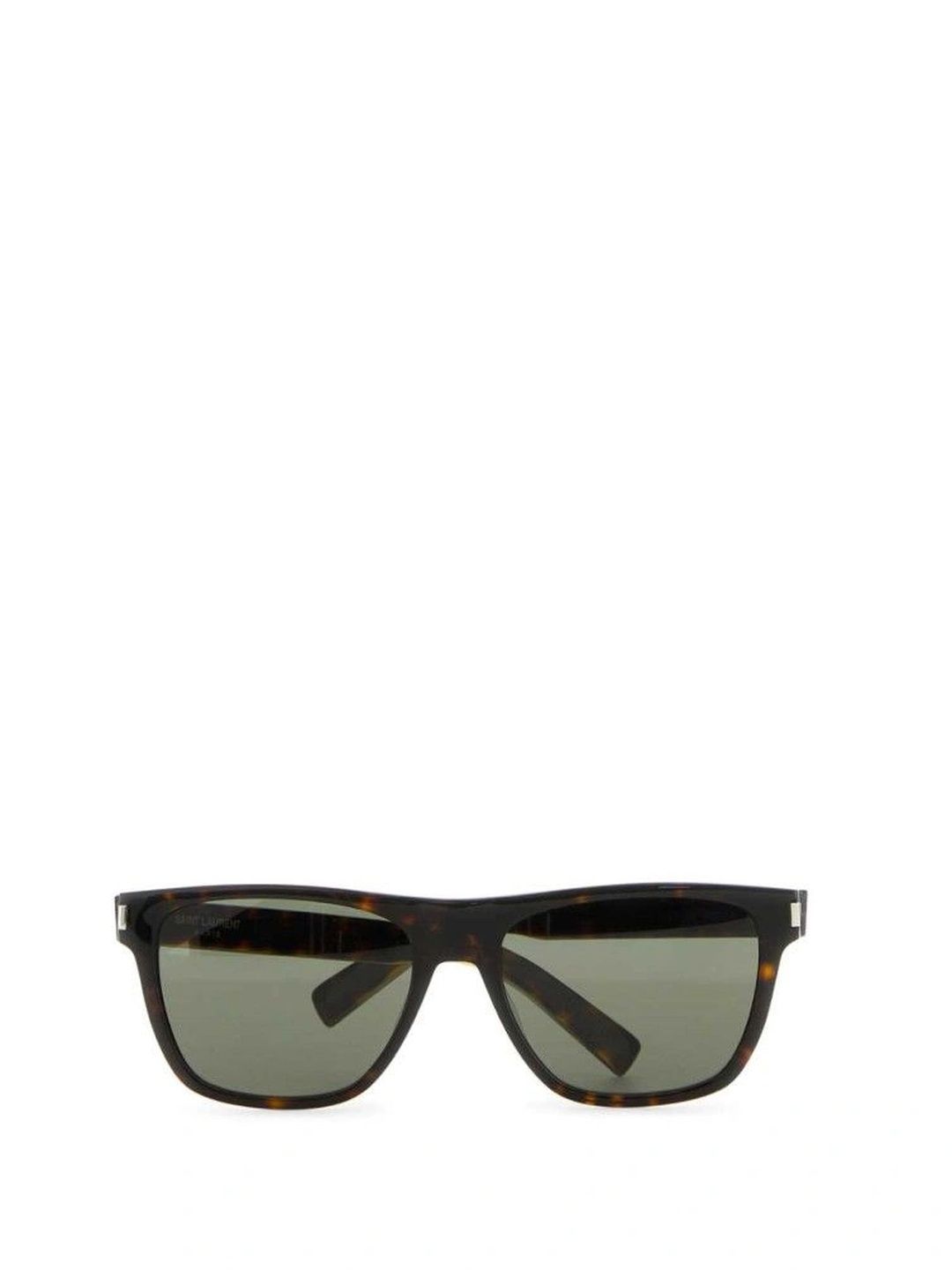 Saint Laurent Men Grey Lens & Brown Rectangle Sunglasses with-image-23