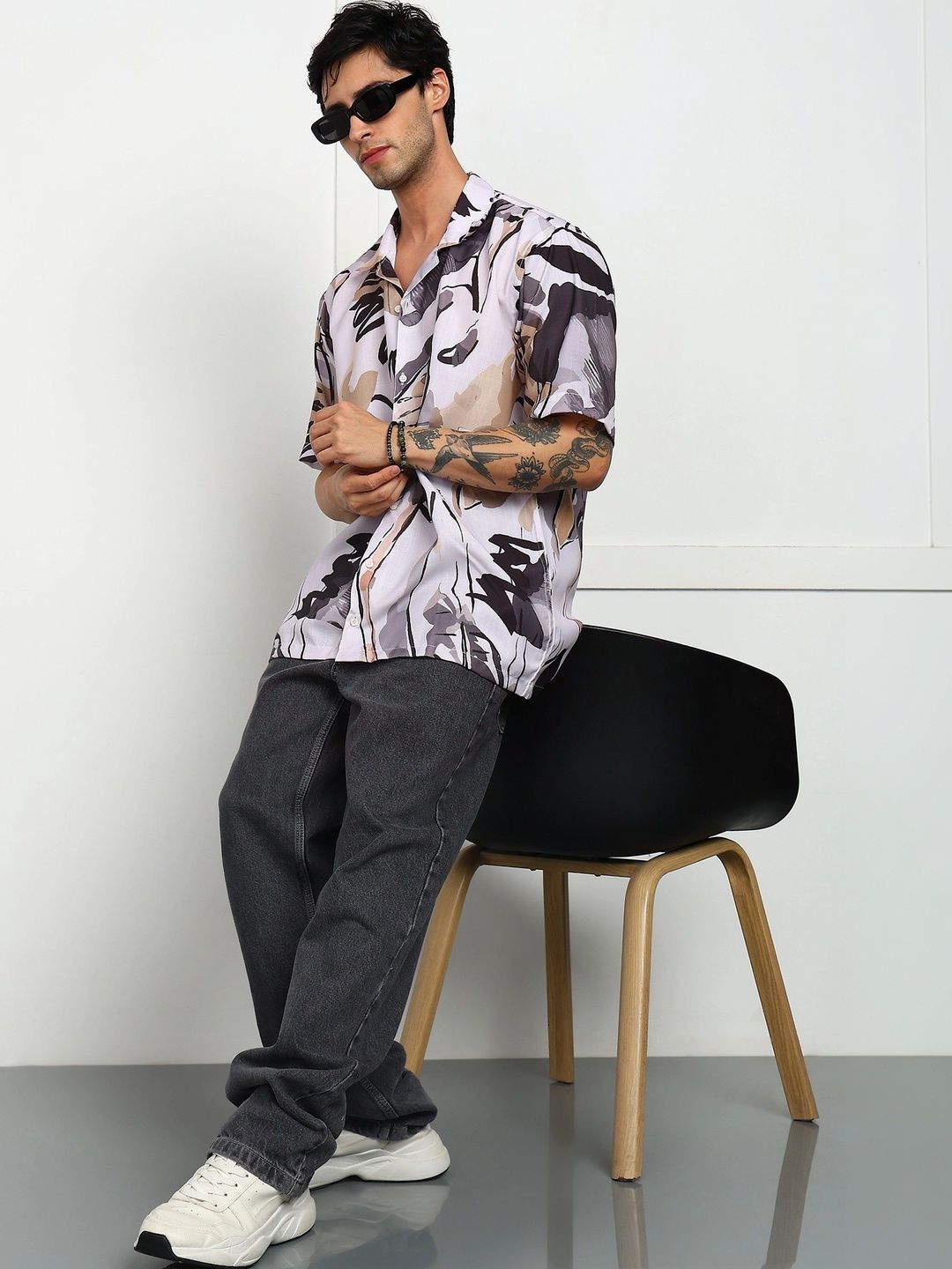 Mast & Harbour Men Classic Floral Printed Casual Shirt-picture-42
