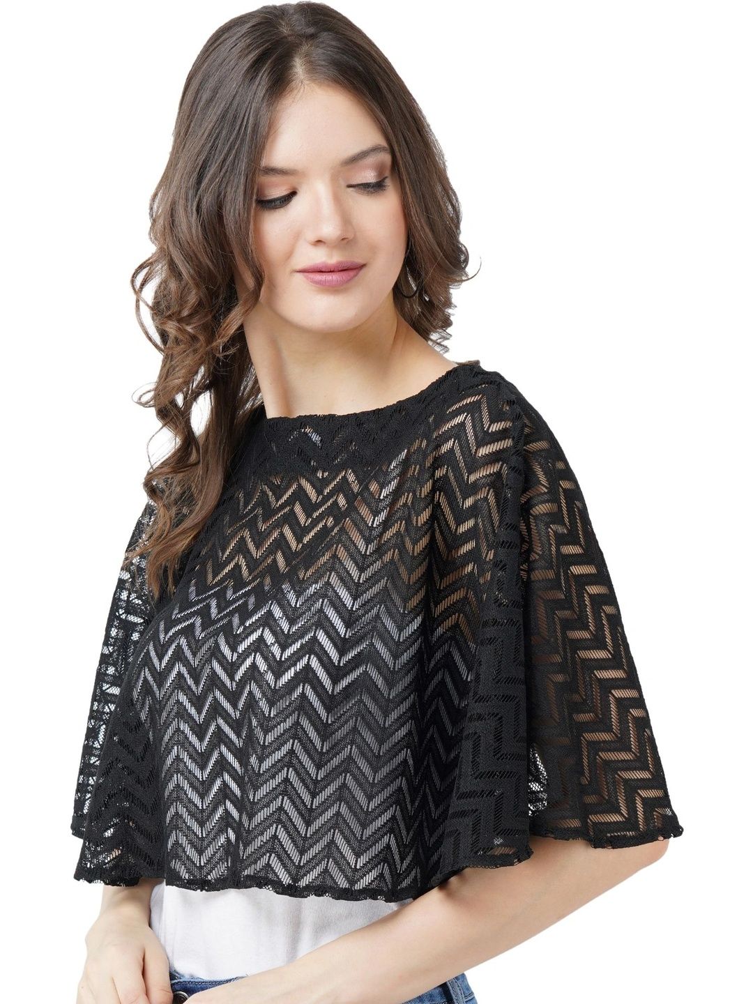 AOL Women Crop Sheer Shrug-picture-19