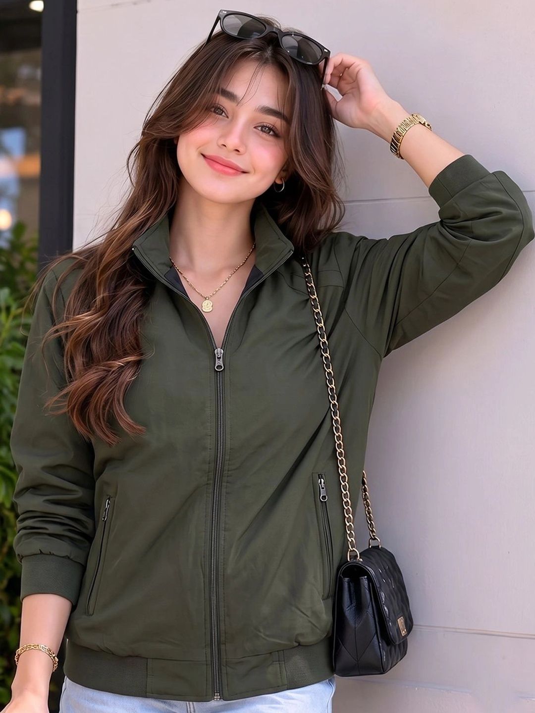 Moda Rapido Women Lightweight Bomber Jacket-picture-58