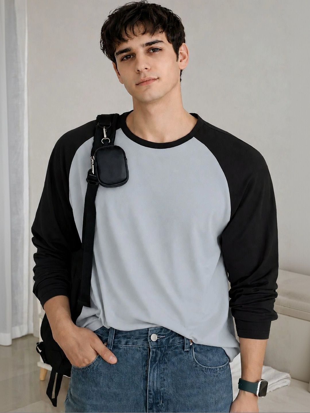 NB Nicky Boy Men Colourblocked T-shirt-picture-22