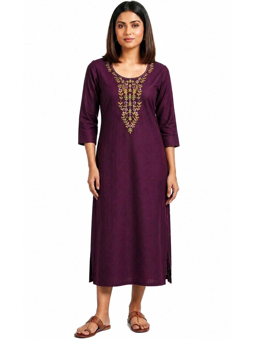 LAFURE Ethnic Motifs Embroidered Thread Work Thread Work Kurti-picture-23