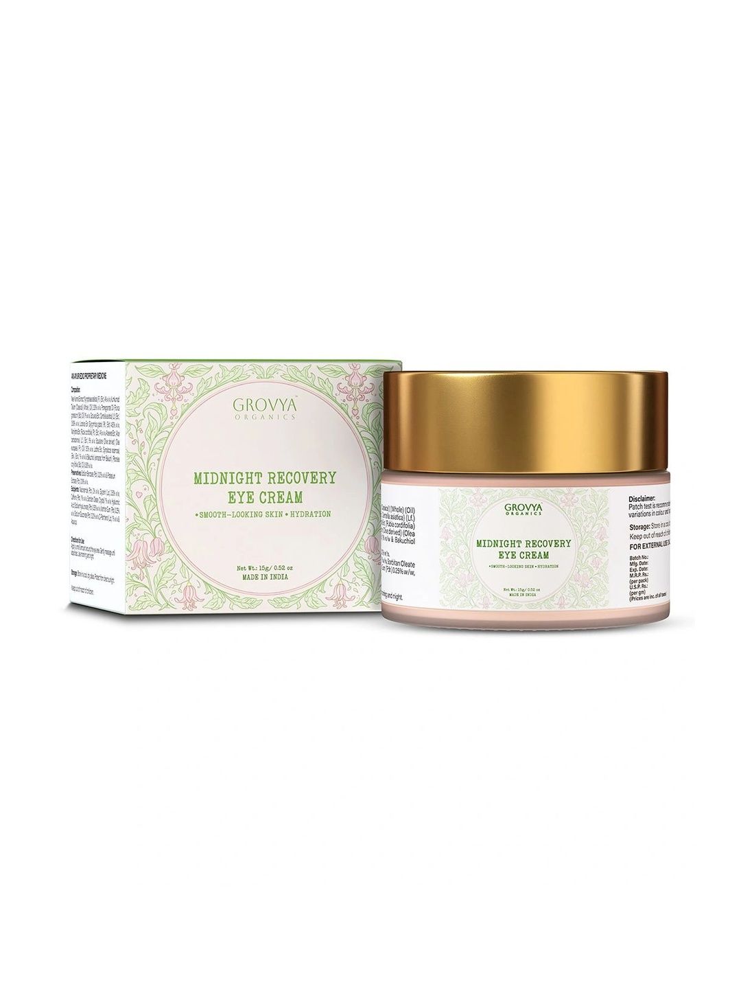 GROVYA ORGANICS Midnight Recovery Eye Cream - 15 g-picture-28