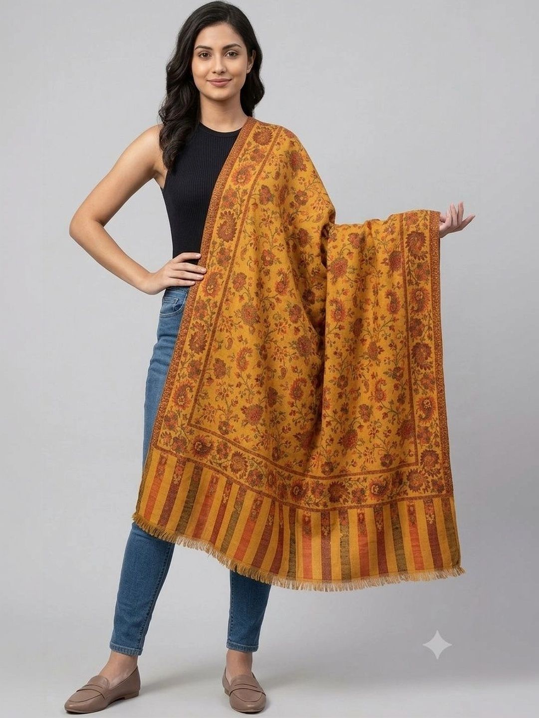 Soul Essence Women Floral Printed Shawl-picture-19