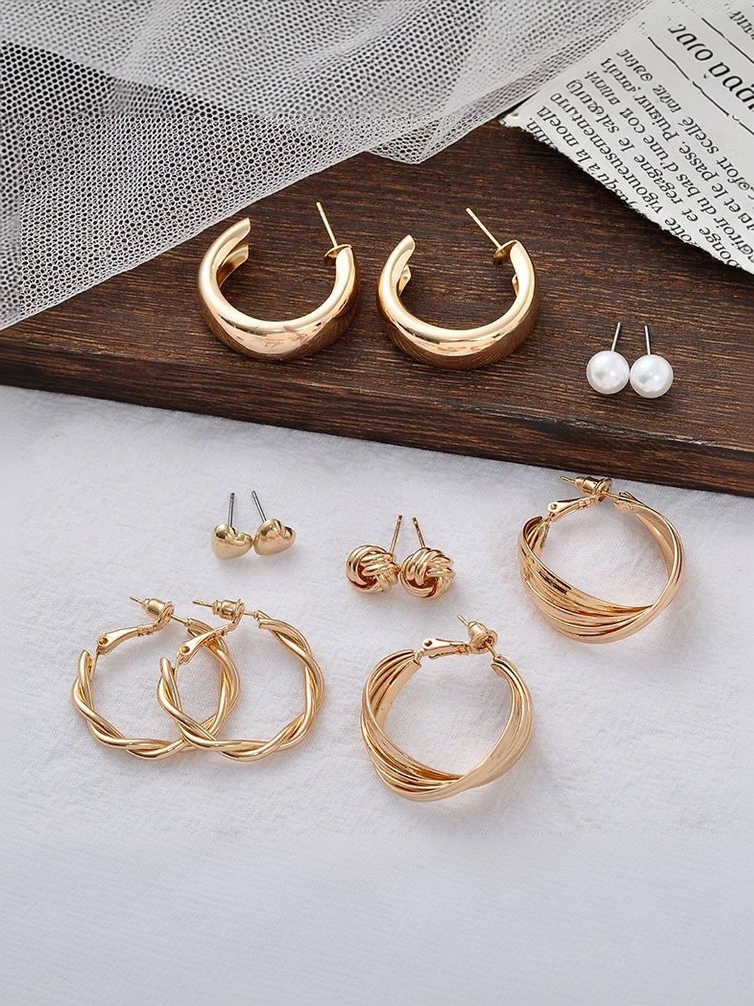Celestria Geometric Hoop Earrings-picture-42