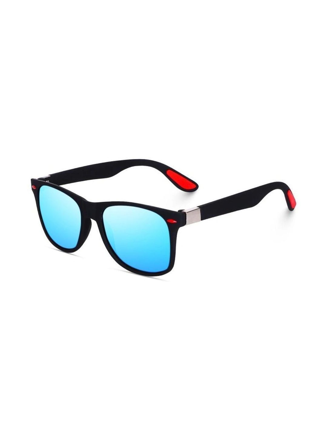 EYELLUSION Women Blue Lens & Black Wayfarer Sunglasses with-image-15