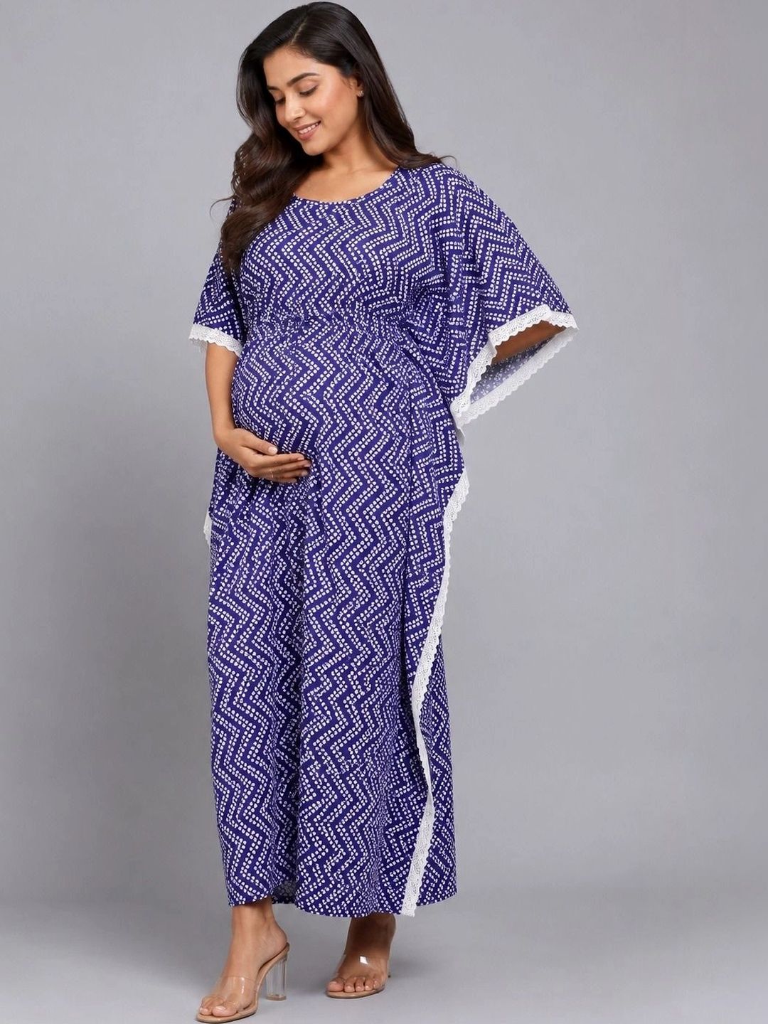SNUGGLE STORE Printed Maxi Nightdress-picture-0